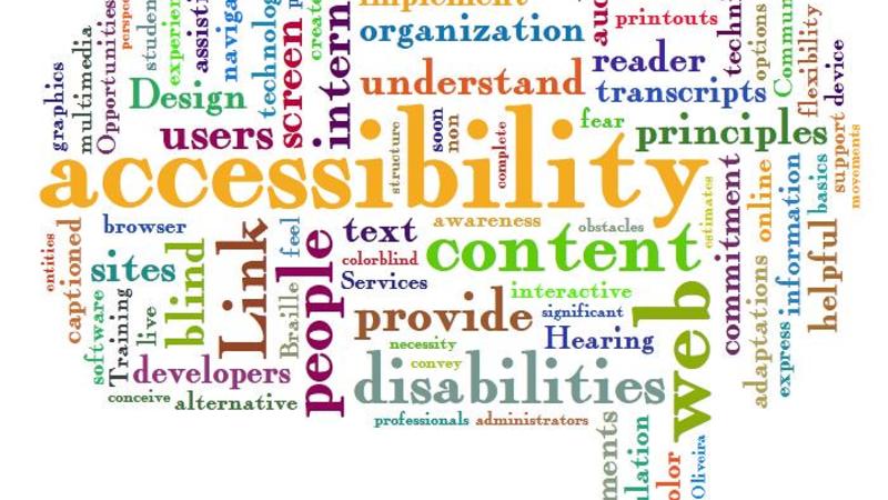 Web Accessibility Word Cloud